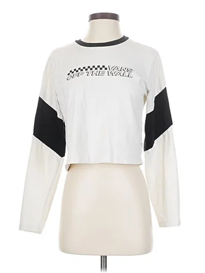 Pre-owned Vans Long Sleeve T-shirt In White