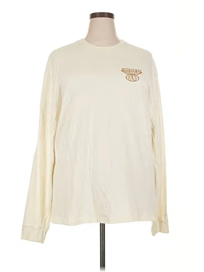 Pre-owned Vans Long Sleeve T-shirt In White