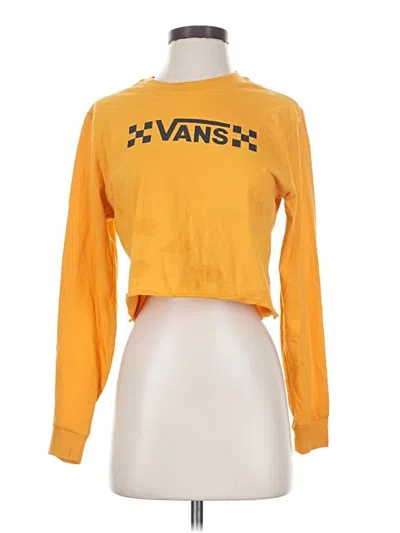 Pre-owned Vans Long Sleeve T-shirt In Yellow
