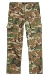 Vans Loose Tapered Leg Camo Cotton Ripstop Cargo Pants In Vintage Camo