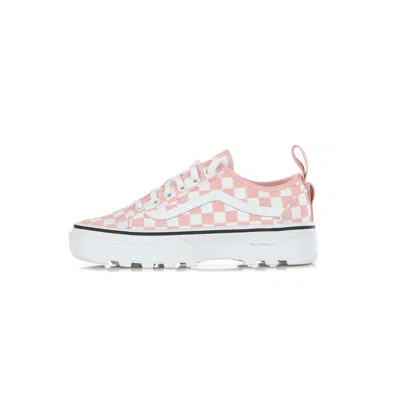 Vans Low Shoe Woman Sentry Old Skool Wc (canvas) In Cotton Candy/true White