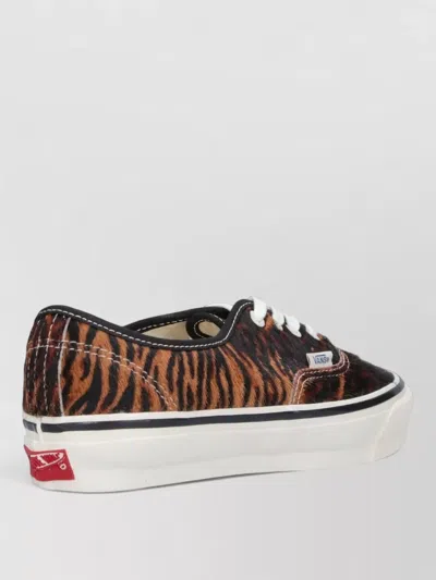 Vans Low Top Lace Up Canvas Animal Print In Multi