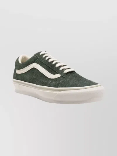 Vans Low-top Suede Sneakers Rubber Sole In Green