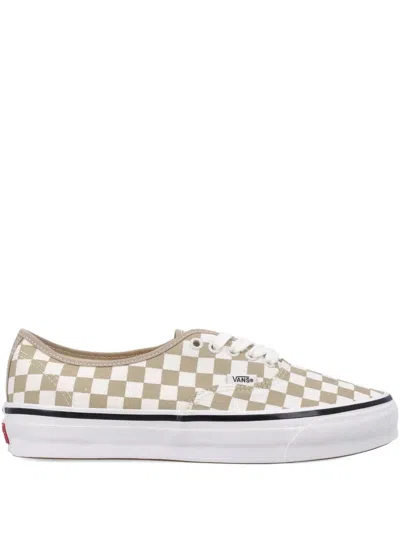 Vans Lx Authentic 44 Checkerboard Sneakers In Nude