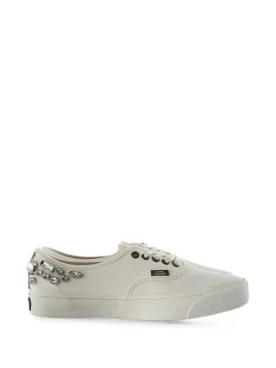 Vans Lx Authentic 44 Crystal-embellished Sequinned Sneakers In Neutral