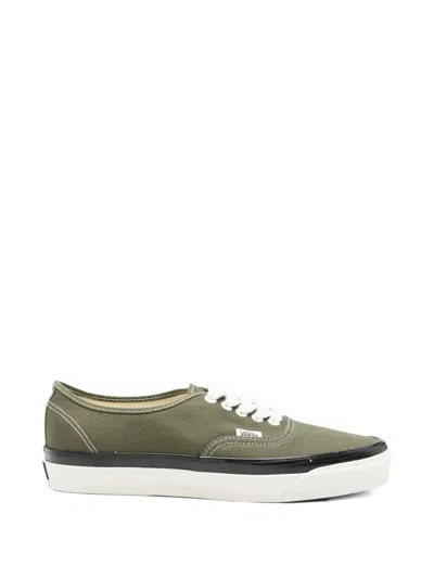 Vans Lx Authentic 44 Deck Lace-up Contrast-sole Sneakers In Green