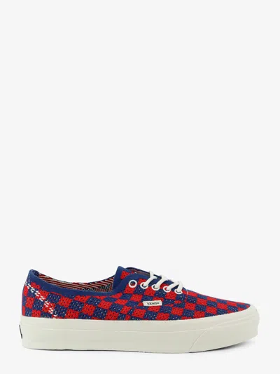 Vans Lx Authentic 44 Fabric Sneakers With Checkerboard Pattern In Animal Print