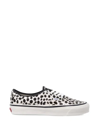 Vans Lx Authentic 44 Polka-dot Sneakers In White