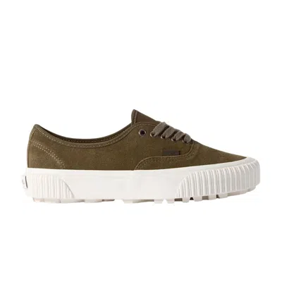 Pre-owned Vans Lx Authentic 44 V Lug 'suede Warm Brown' | Green | Men's Size 9