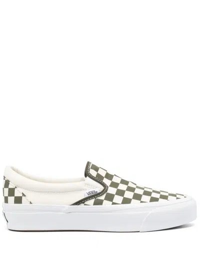 Vans Slip-on Reissue 98 Sneakers Checkerboard Pesto In Neutrals