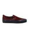 Vans Lx Classic Slip-on 98 Pony Hair Sneakers In Burgundy