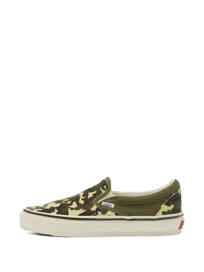 Vans Lx Classic Slip-on Camouflage Sneakers In Green