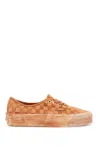 Vans Lx Dip Dye Checkerboard Authentic Reissue In Marmalade (orange)