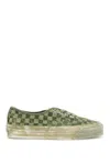 Vans Lx Dip Dye Checkerboard Authentic Reissue In Twist Of Lime (green)