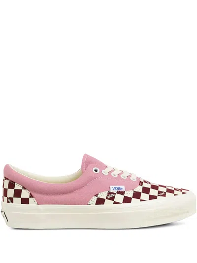 Vans Lx Era Reissue 95 Checkerboard-pattern Sneakers In Pink