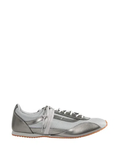 Vans Lx Metallic-effect Sneakers In Silver