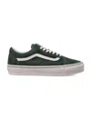 Vans Lx Old Skool Green Suede Sneakers In Green