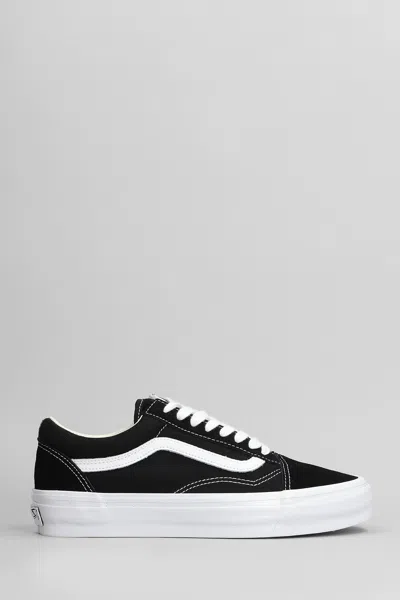 Vans Lx Old Skool Lx Sneakers In Black Suede And Fabric