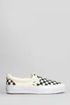 Vans Green Classic Slip-on Checkerboard Sneakers In Neutral
