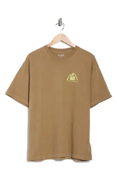 Vans Made For The Elements Crestline Logo Graphic T-shirt In Brown