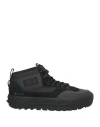 Vans Man Ankle Boots Black Size 8 Textile Fibers, Leather