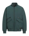 Vans Man Jacket Emerald Green Size Xs Nylon In Green
