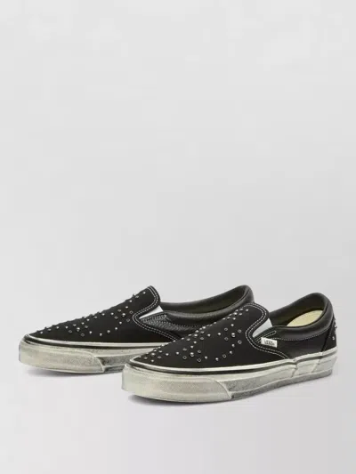 Vans Man Lx 98 Studded Round Toe Slip On In Black