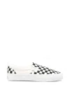 Vans Check-pattern Slip-on Sneakers In Black