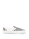 Vans Reissue 98 Lx Checked-pattern Slip-on Sneakers In White