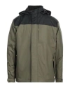 Vans Man Down Jacket Military Green Size Xxl Nylon In Green