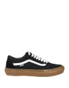 Vans Man Sneakers Black Size 11.5 Leather, Textile Fibers In Black