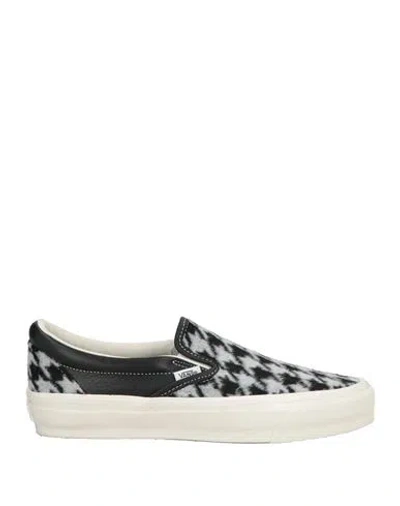 Vans Man Sneakers Black Size 9 Textile Fibers, Leather