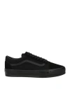 Vans Man Sneakers Black Size 9.5 Textile Fibers, Leather