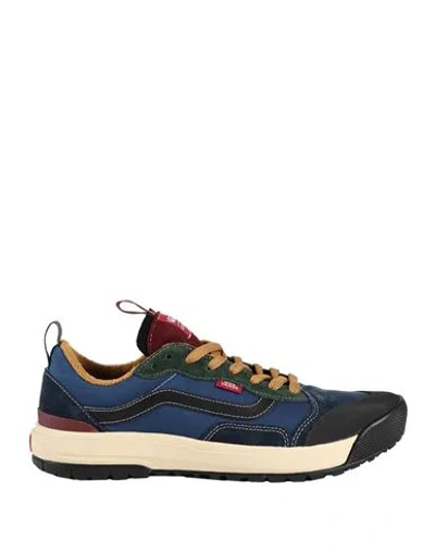 Vans Man Sneakers Blue Size 9 Textile Fibers, Leather