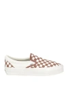 Vans Man Sneakers Brown Size 9 Textile Fibers In Brown