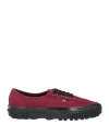 Vans Man Sneakers Burgundy Size 7 Leather In Multi