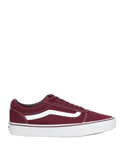 Vans Man Sneakers Burgundy Size 9 Textile Fibers In Multi