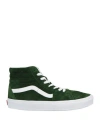 Vans Man Sneakers Dark Green Size 8.5 Leather