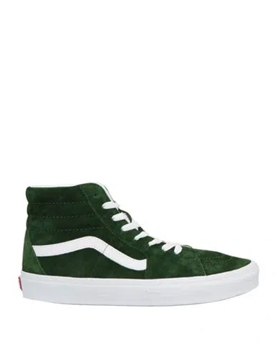 Vans Man Sneakers Dark Green Size 8.5 Leather