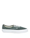 Vans Man Sneakers Dark Green Size 9 Leather In Gray