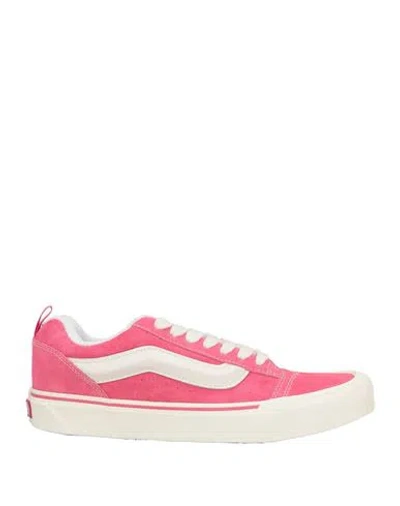 Vans Man Sneakers Fuchsia Size 10 Leather In Pink
