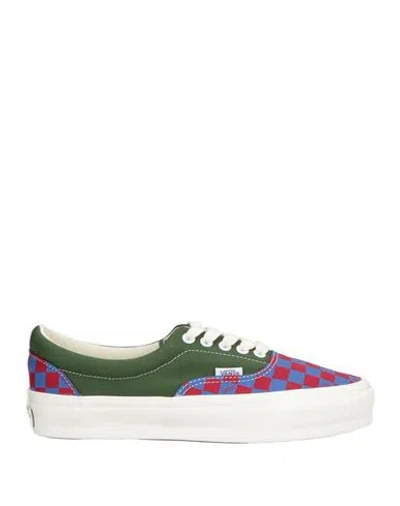 VANS VANS MAN SNEAKERS GREEN SIZE 9 TEXTILE FIBERS