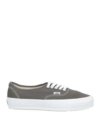 Vans Man Sneakers Grey Size 6.5 Textile Fibers In Gray