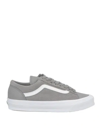 Vans Man Sneakers Grey Size 8 Leather