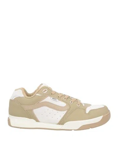 Vans Man Sneakers Khaki Size 9 Leather In Beige