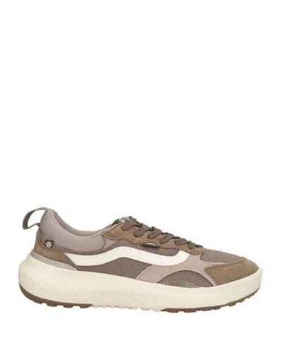 Vans Man Sneakers Khaki Size 9.5 Leather In Multi
