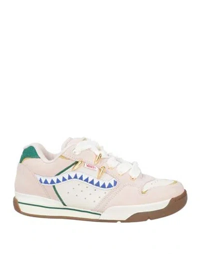 Vans Man Sneakers Light Pink Size 9 Leather, Textile Fibers