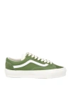 Vans Man Sneakers Military Green Size 9 Leather In Green