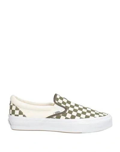 VANS VANS MAN SNEAKERS MILITARY GREEN SIZE 9 TEXTILE FIBERS