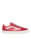 Vans Man Sneakers Red Size 7 Leather In Red